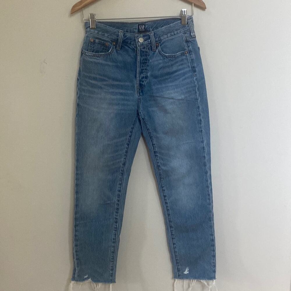 GAP Medium Wash Boyfriend Fit Jeans Size 25 - Picture 1 of 9